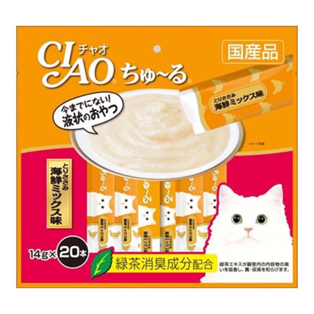 20 Gói Snack thưởng dạng sốt cho mèo Ciao Churu Nhật Bản