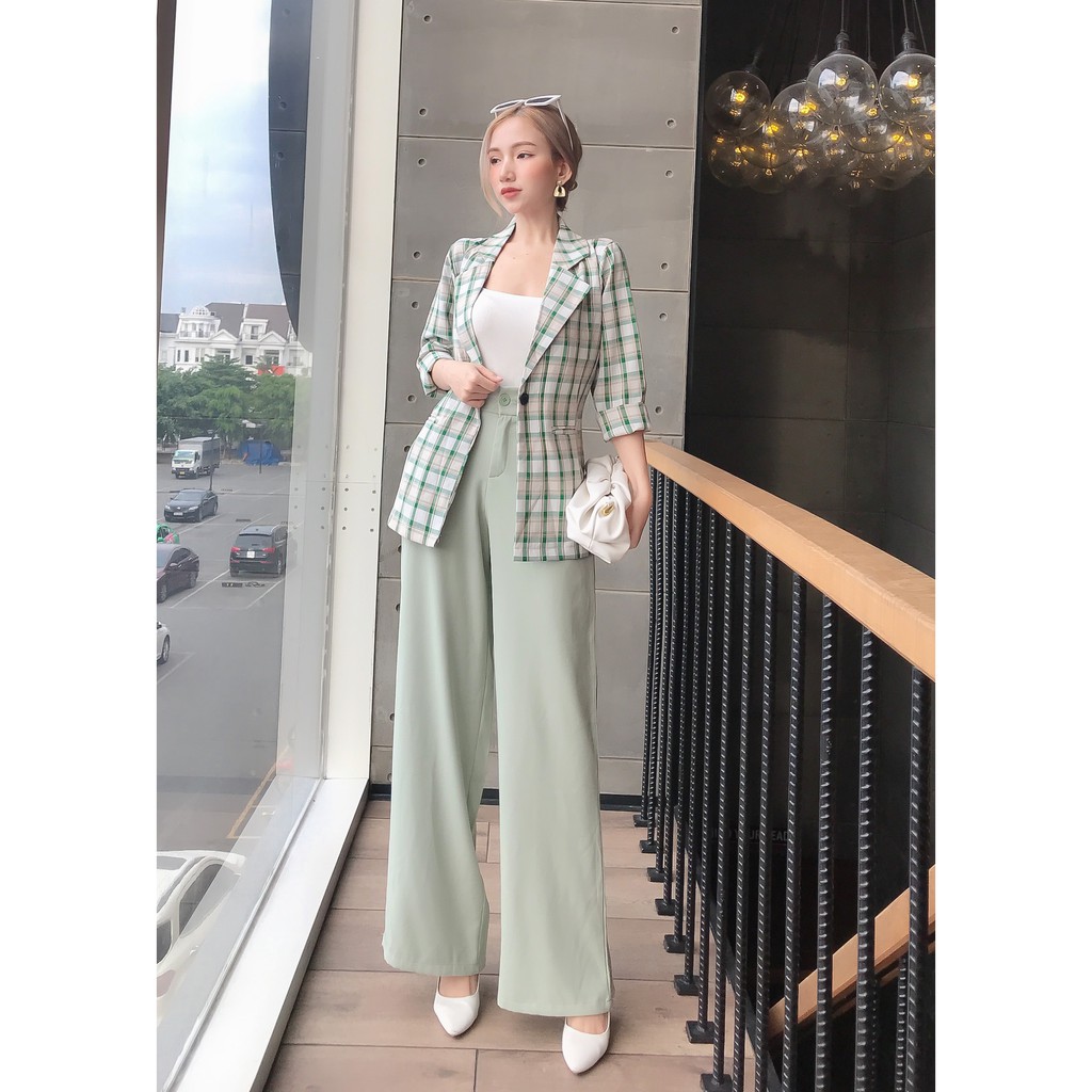 Quần ống suông cạp cao dáng đứng MIMIX AQ2170 | BigBuy360 - bigbuy360.vn