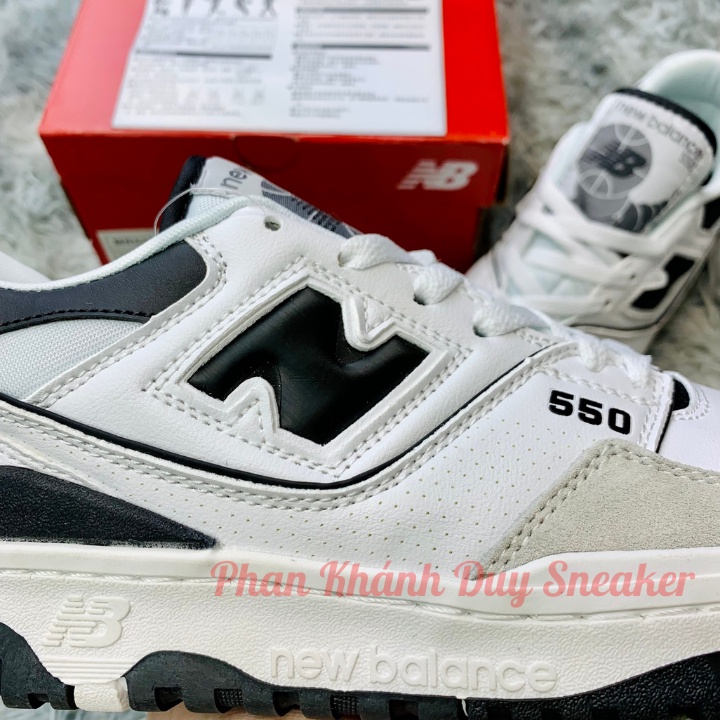 Giày new balance 550 white black nb đen trắng bb550