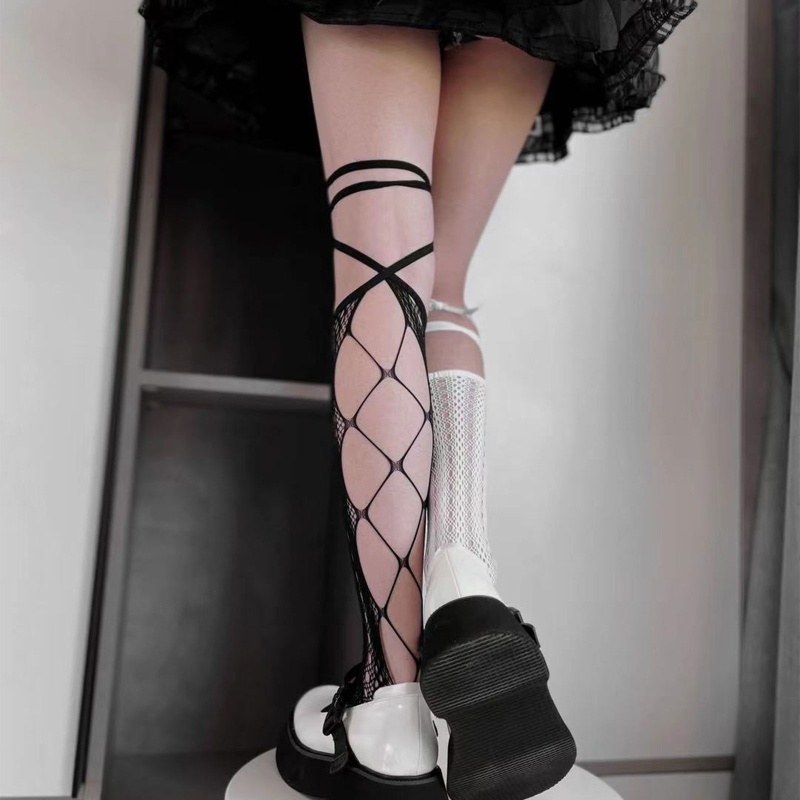 Youyo Vớ Lưới Rỗng Cao Qua Gối Phối Dây Cột Hóa Trang Nhân Vật Anime Gothic Nhật Bản Lolita Cho Nữ St