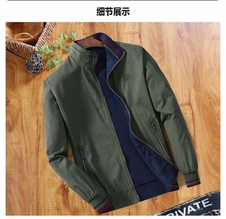 Áo bomber nam 2 mặt