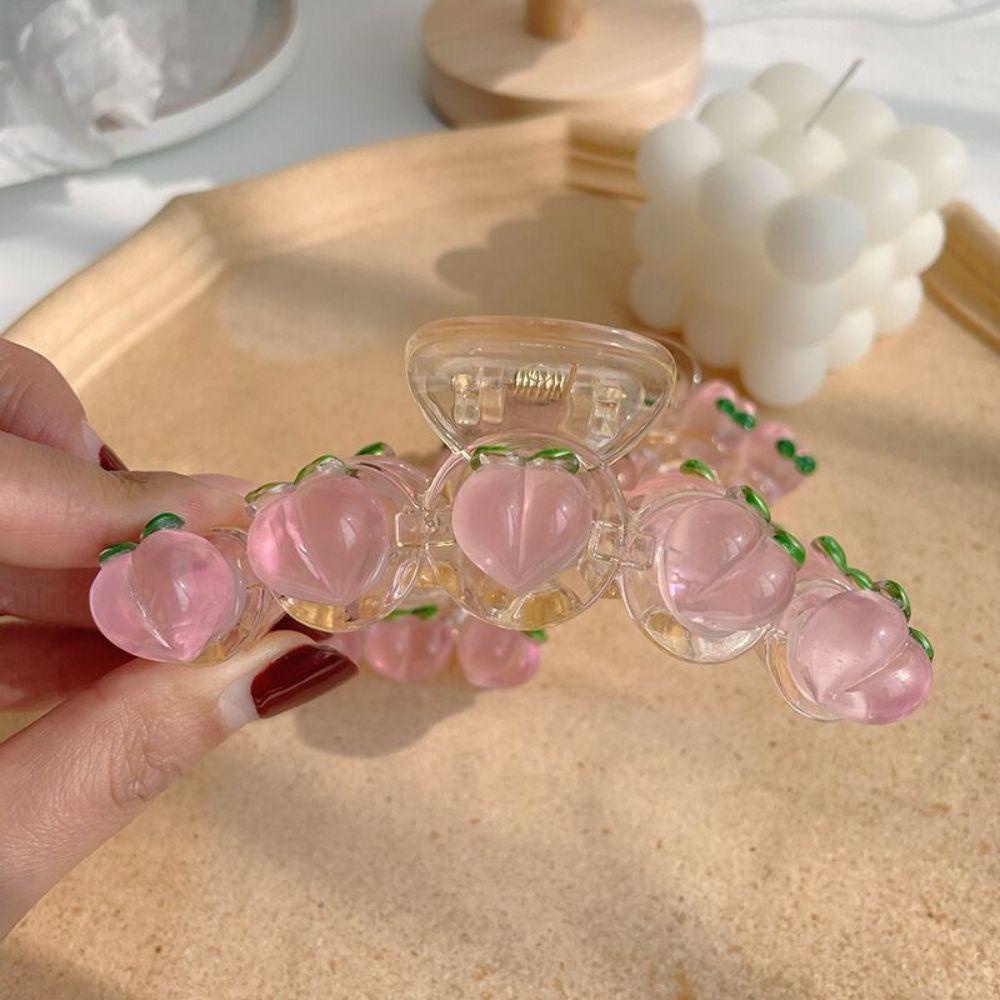 Kẹp Tóc Hình Cá Mập Màu Hồng Đào 15H Thời Trang Xuân Hè Cho Bé