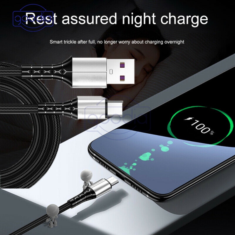 Dây Cáp Sạc Nhanh usb type c 5a 0.3m Cho Điện Thoại