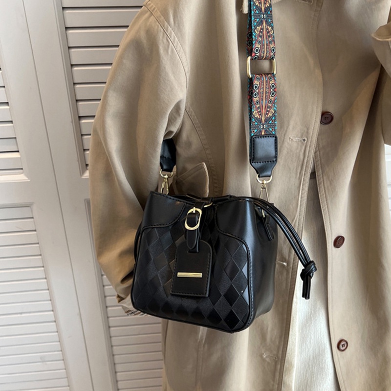 Túi Đeo Vai Dây Rút Bản Rộng Phong Cách vintage Cho Nữ