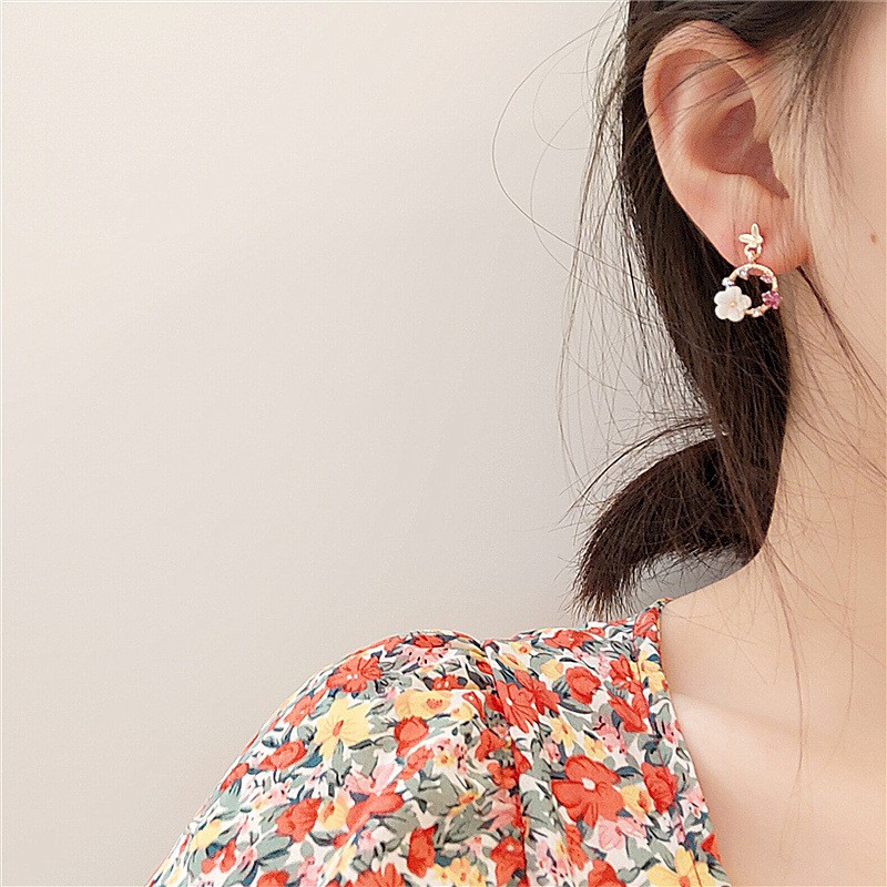 Bông tai khuyên dài style Hàn xinh xắn - HT290