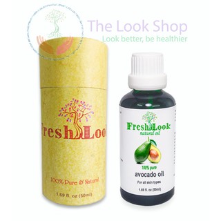 Dầu Bơ Avocado Oil nguyên chất FreshLook 50ml- Dầu tự nhiên chăm sóc da, tóc