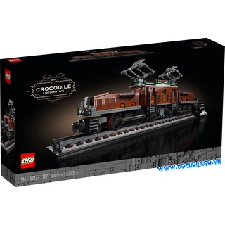 10277 Iego Creator Expert Trains Crocodile Locomotive - Chuyến Tàu lửa/ tàu hỏa đầu máy hình cá sấu cổ điển