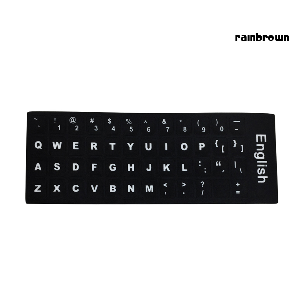 Hình dán chữ tiếng Anh thông dụng cho bàn phím máy tính / laptop