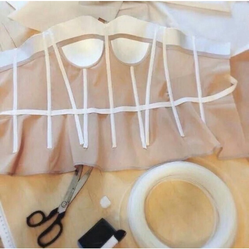 Gọng nhựa may  bra , coret , đồ lót