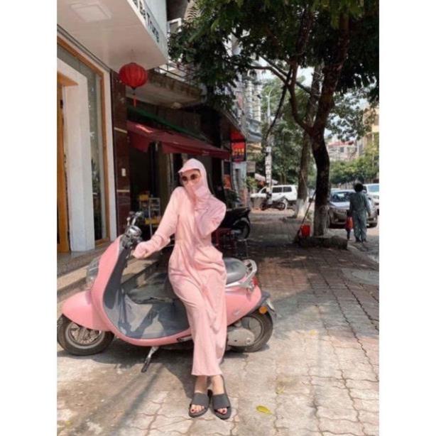 Xả SALE Áo Choàng Chống Nắng Nữ - Áo Chống Nắng Nữ Toàn Thân Vải Thông Hơi Dáng Dài Chống Tia UV - FreeSize dưới 75kg