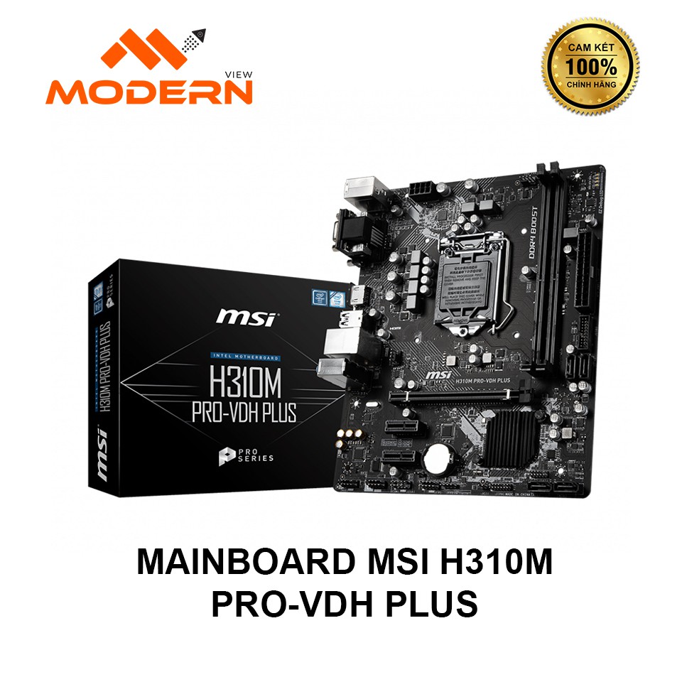 MAINBOARD MSI H310M PRO-VDH PLUS - HÀNG CHÍNH HÃNG 100%