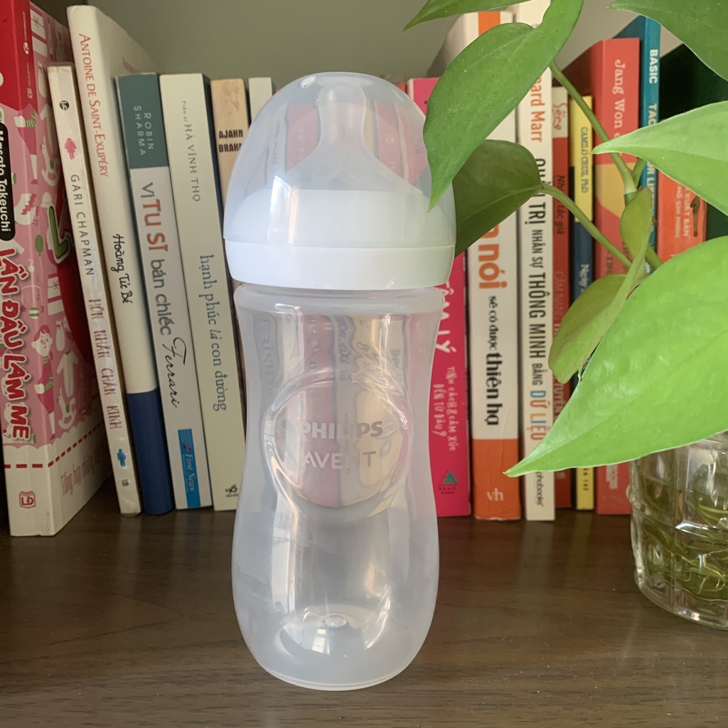 Bình sữa Philips AVENT Natural 330ml Mẫu 2021 Kèm núm số 4