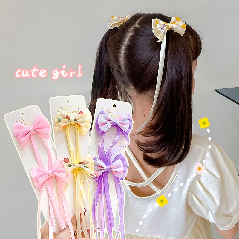 Kẹp Tóc Nơ Dễ Thương Cho Bé Gái
