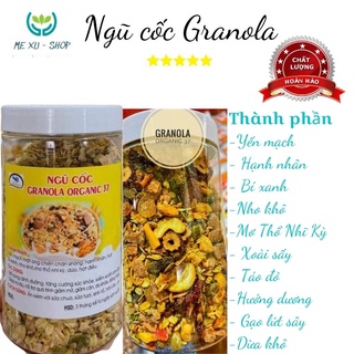 Ngũ cốc Granola ăn kiêng, không đường, giảm cân, granola siêu hạt, giàu omega 3-500gr