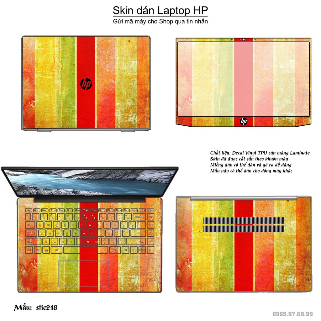 Skin dán Laptop HP in hình Hoa văn sticker _nhiều mẫu 35 (inbox mã máy cho Shop)