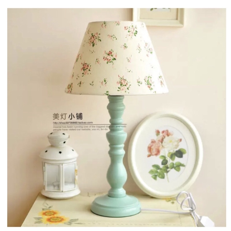 Đèn ngủ để bàn hoa nhí phong cách vintage cổ điển - 3 mẫu