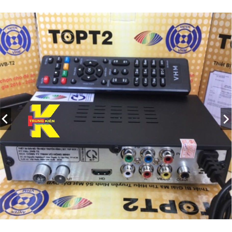 ĐẦU THU DVB T2 TOP T2 XEM TRUYỀN HÌNH MIỄN PHÍ