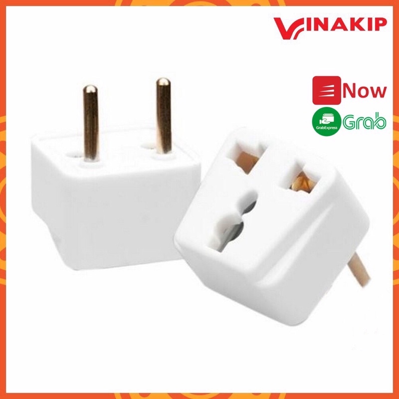 Phích Cắm Phích Cắm Nối Chuyển Đổi 3 Chấu Sang 2 Chấu VINAKIP