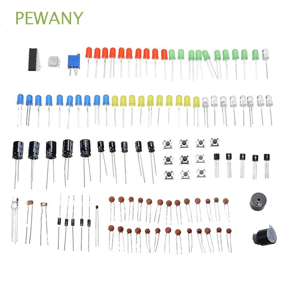 PEWANY Compatile Electronics Components Kit Capacitor Basic Starter Kit Components Electronic Supplies Raspberry Pi for Arduino MEGA2560 Resistor Arduino LED Buzzer