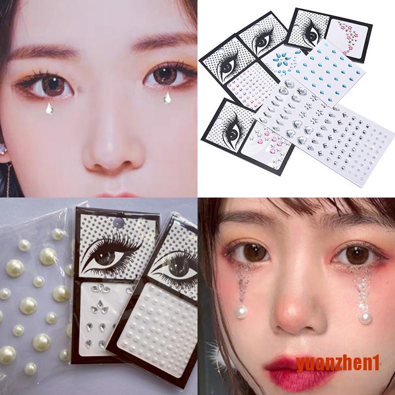 (hàng Mới Về) Bút Kẻ Mắt Kim Cương Pha Lê Lấp Lánh Trang Điểm Mặt / Mắt