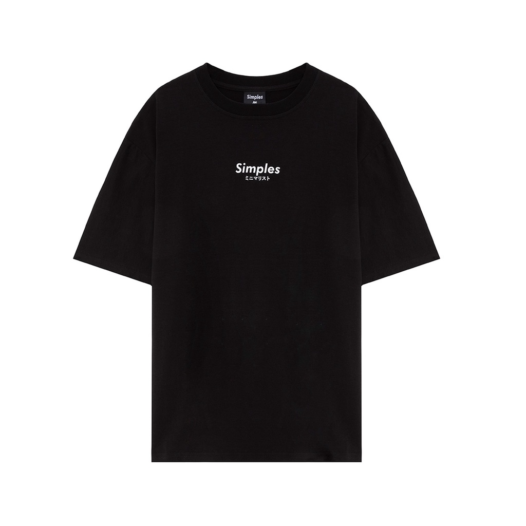 Áo thun Unisex Simples Basic Tee phông trơn nam nữ tay lỡ oversize form rộng