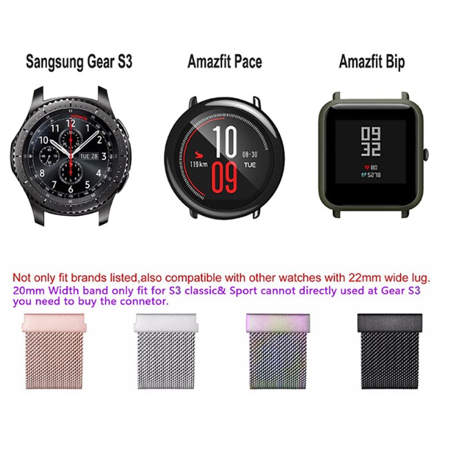 Dây đồng hồ Milanese loop - Nam châm thép không gỉ