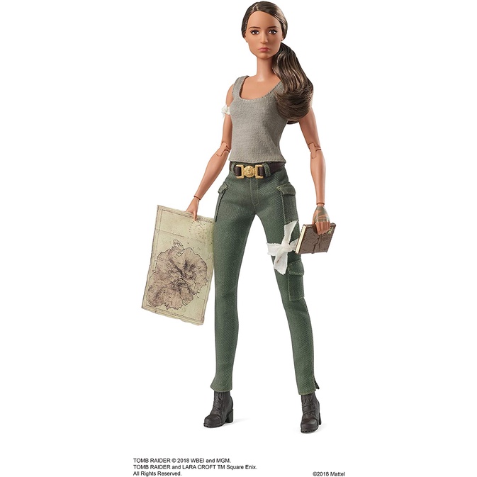 Barbie Tomb Raider Lara Croft Doll In Film-Inspired Look FJH53 Búp Bê barbie tomb raider lara croft Lấy Cảm Hứng Từ Phim fjh53