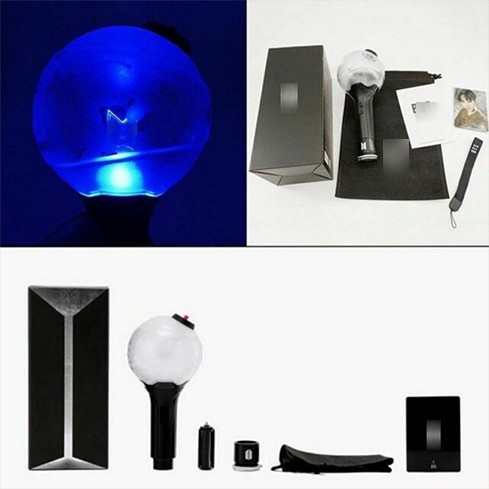 (Kèm pin) Lightstick BTS bomb ver 3 đèn cổ vũ idol kết nối được bluetooth đổi màu theo app