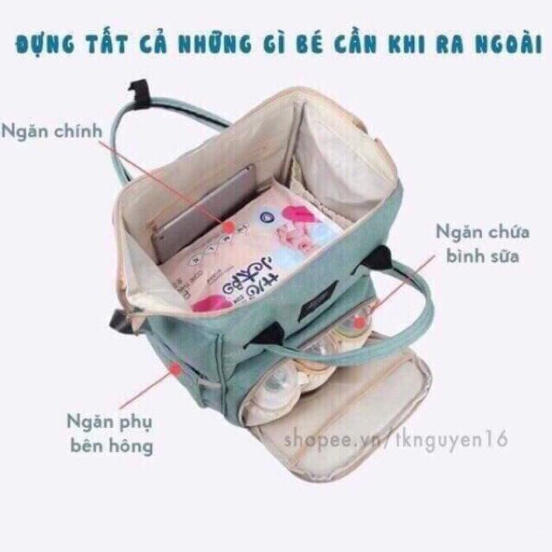 [HCM] Balo bỉm sữa tiện ích mẫu đẹp