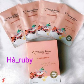 Mặt nạ my beauty diary dưỡng ẩm da yến đỏ - hộp 8 miếng