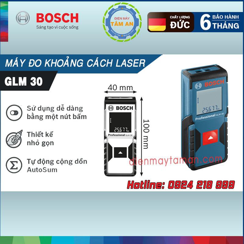 Máy đo khoảng cách laser Bosch GLM 30