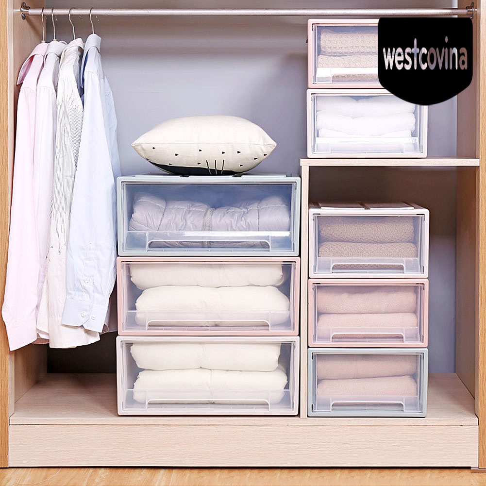 [Hot]☀ Hộp Đựng Đồ Bằng Nhựa Trong Suốt Có Thể Xếp Chồng Lên Nhau