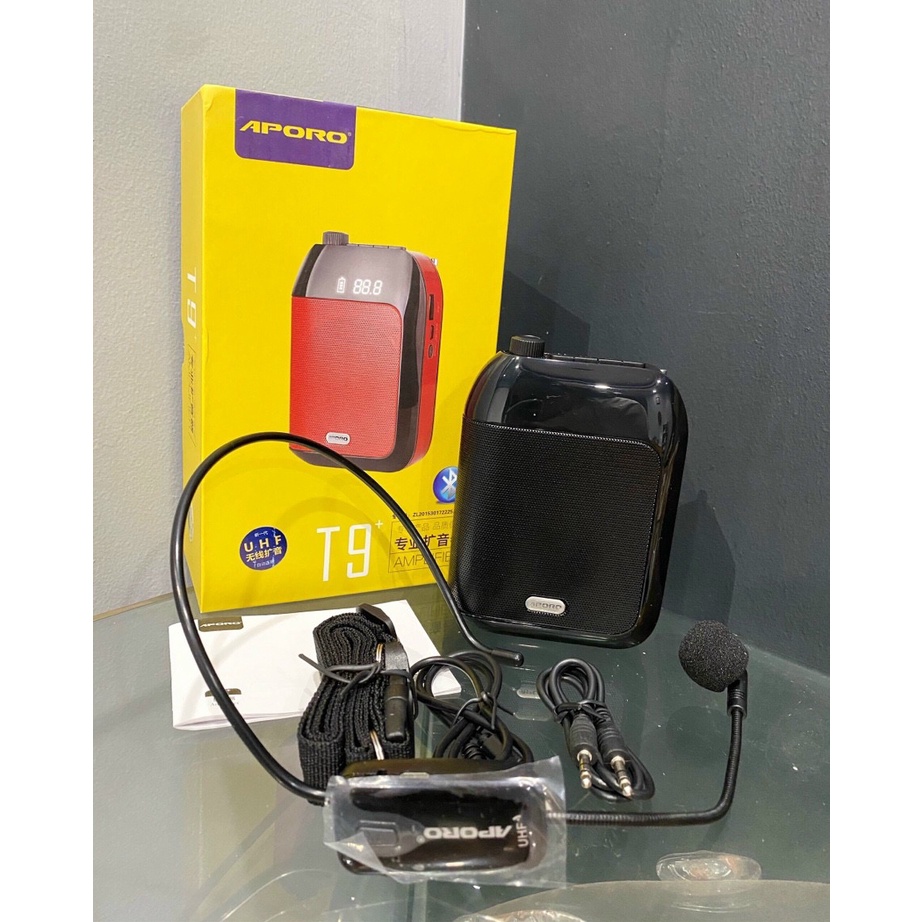 Loa trợ giảng Không dây Aporo T9 UHF và T9 2.4G - Tặng mic có dây, tặng củ sạc