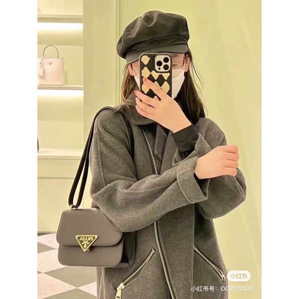 Túi đeo vai đeo chéo Pa Da da hạt khóa kim loại Full Box 1066