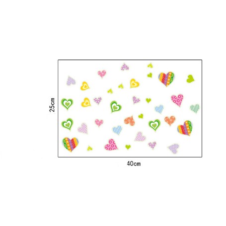 Decal trang trí tường Trái Tim dạ quang ( Kèm ảnh thật )