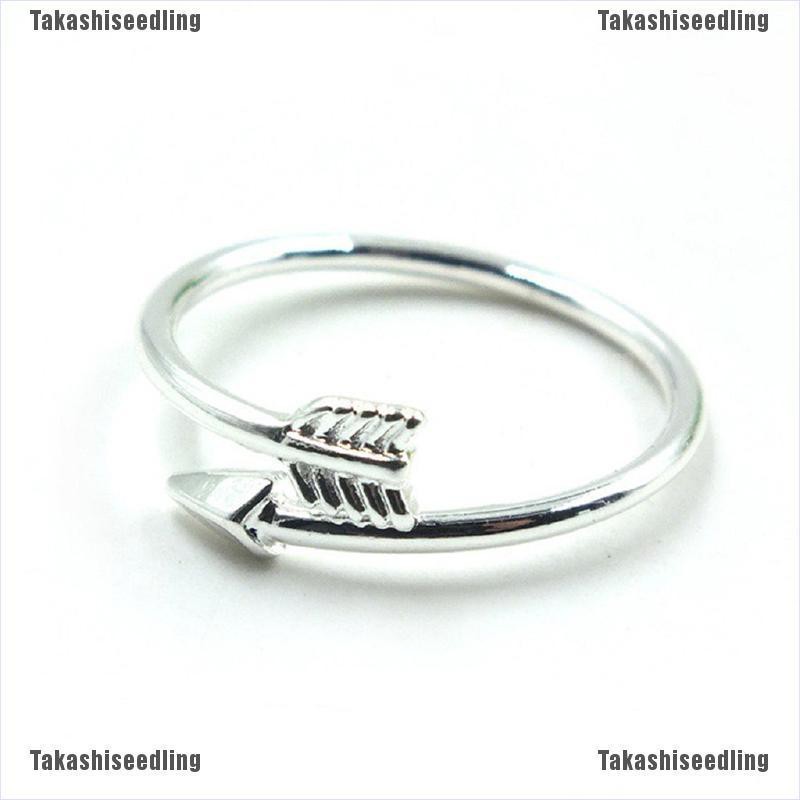 Nhẫn Hở Hình Mũi Tên Màu Vàng / Bạc Thời Trang Cho Nữ