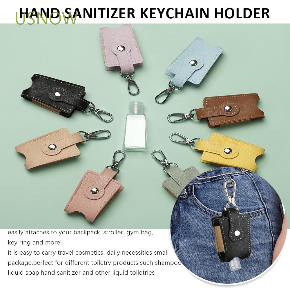 [Hàng mới về] Chai đựng nước rửa tay kèm giá đỡ có gắn móc khóa tiện lợi