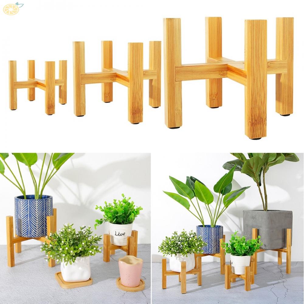 【VARSTR】Planter Pot Trays For Balcony Storage Wooden Yard Garden Patio Balcony