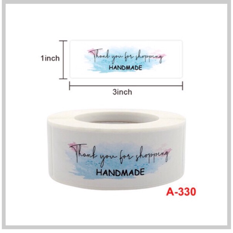 Cuộn 120 stick dán Thanh you vuông nhiều màu sắc
