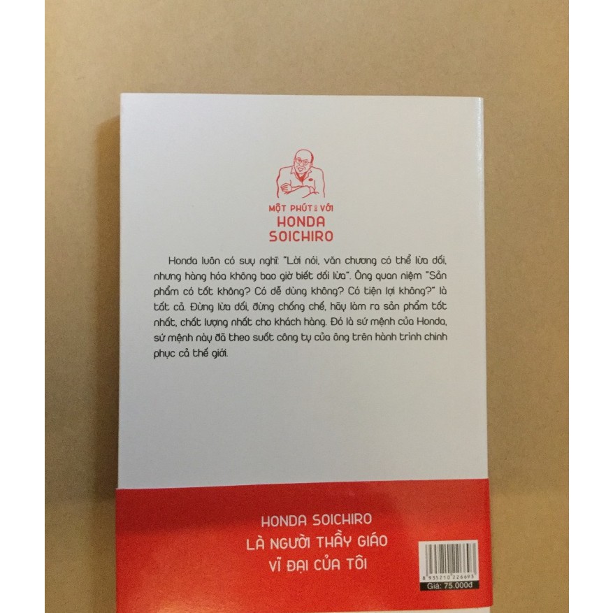 [ Sách ] Một Phút Với Honda Soichiro - 77 Triết Lý Kinh Doanh Trinh Phục Cả Thế Giới | BigBuy360 - bigbuy360.vn