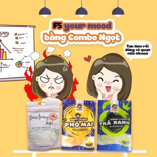 [ABI SNACK] {FREESHIP trên 50K } COMBO BÁNH TRÁNG 3 LOẠI VỊ NGỌT