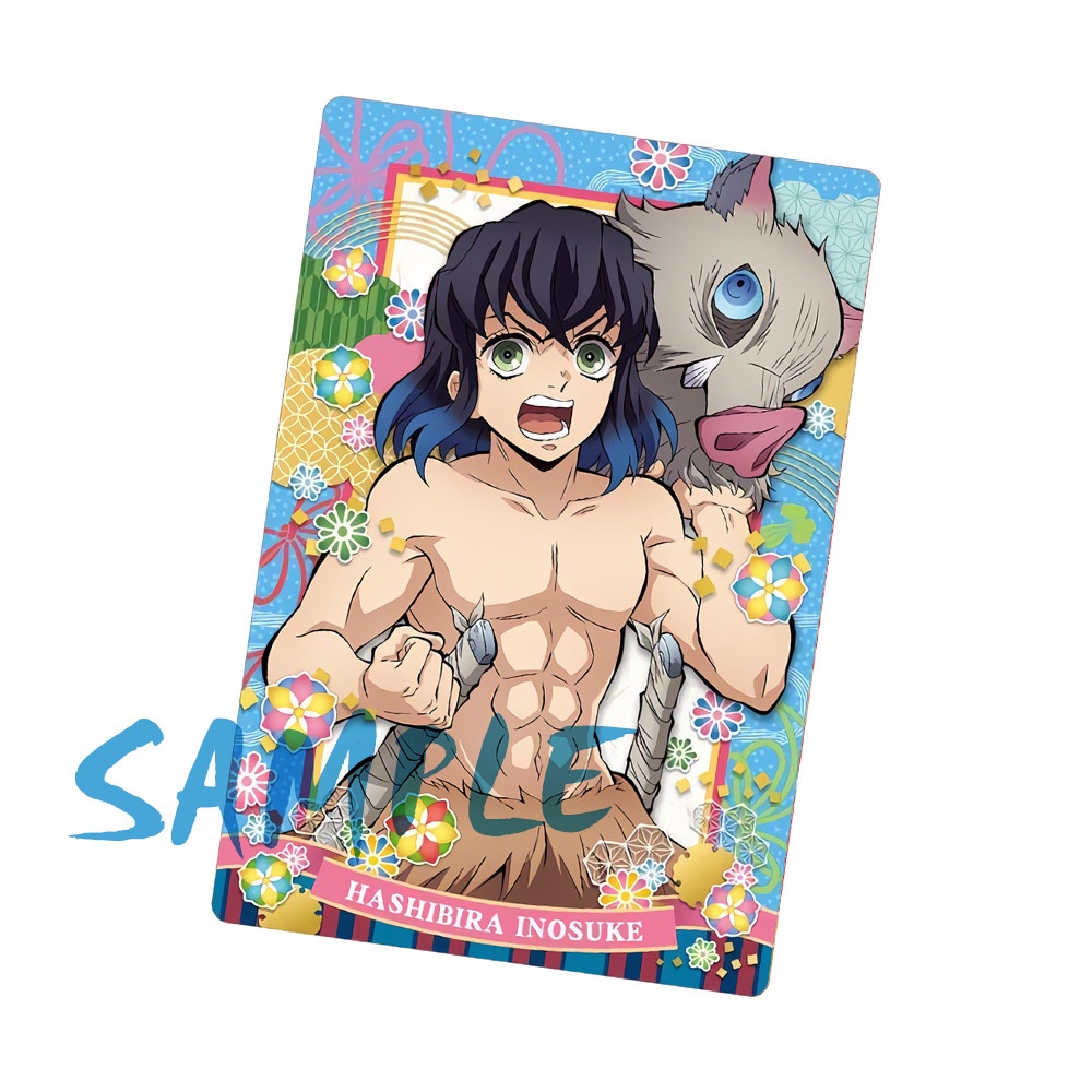 Card bo góc in hình KIMETSU NO YAIBA 7 mẫu Ảnh thẻ bo viền 5*8cm anime chibi Thanh Gươm Diệt Quỷ sưu tầm