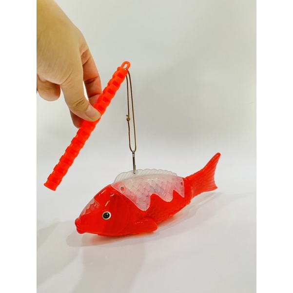 LỒNG ĐÈN TRUNG THU LỒNG ĐÈN CÁ CHÉP CHẠY, VẪY ĐUÔI NHẠC ĐÈN