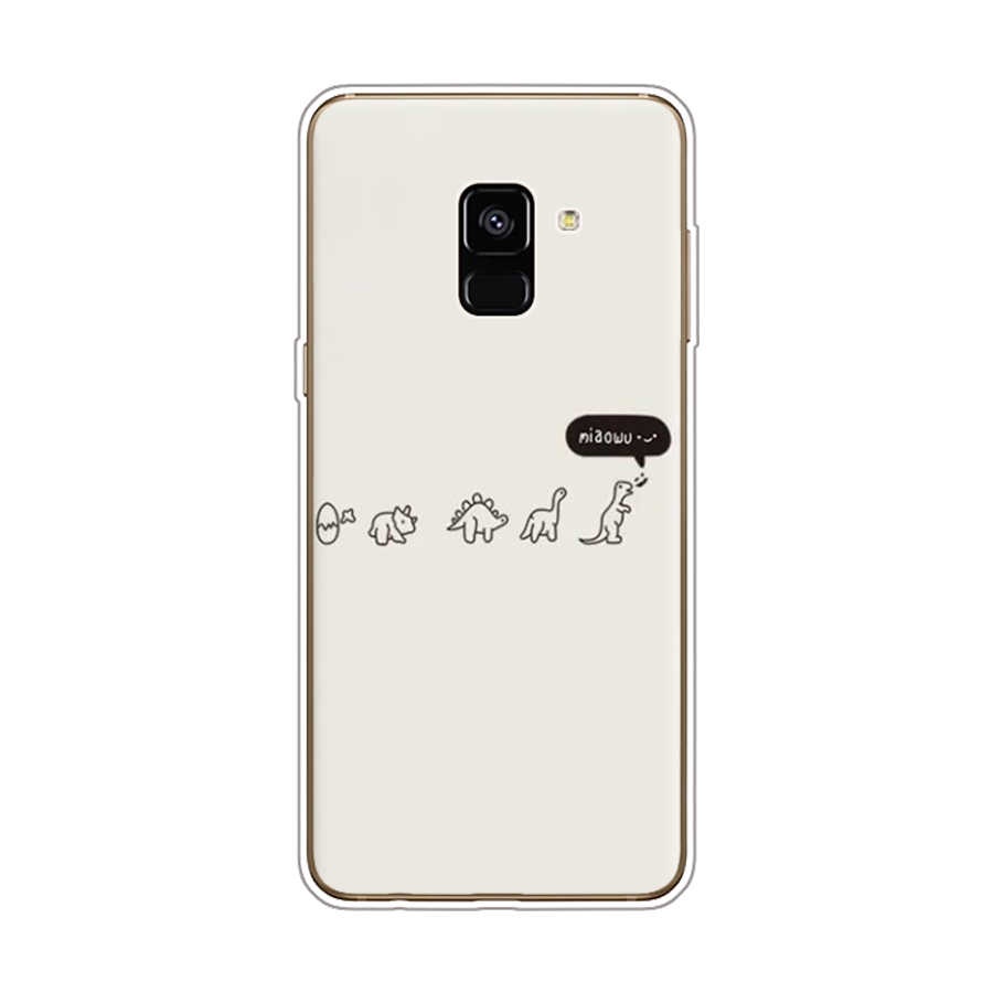 Ốp Điện Thoại TPU Dẻo In Họa Tiết Độc Đáo Thời Trang Cho Samsung Galaxy A8 plus 2018 A6 2018 plus