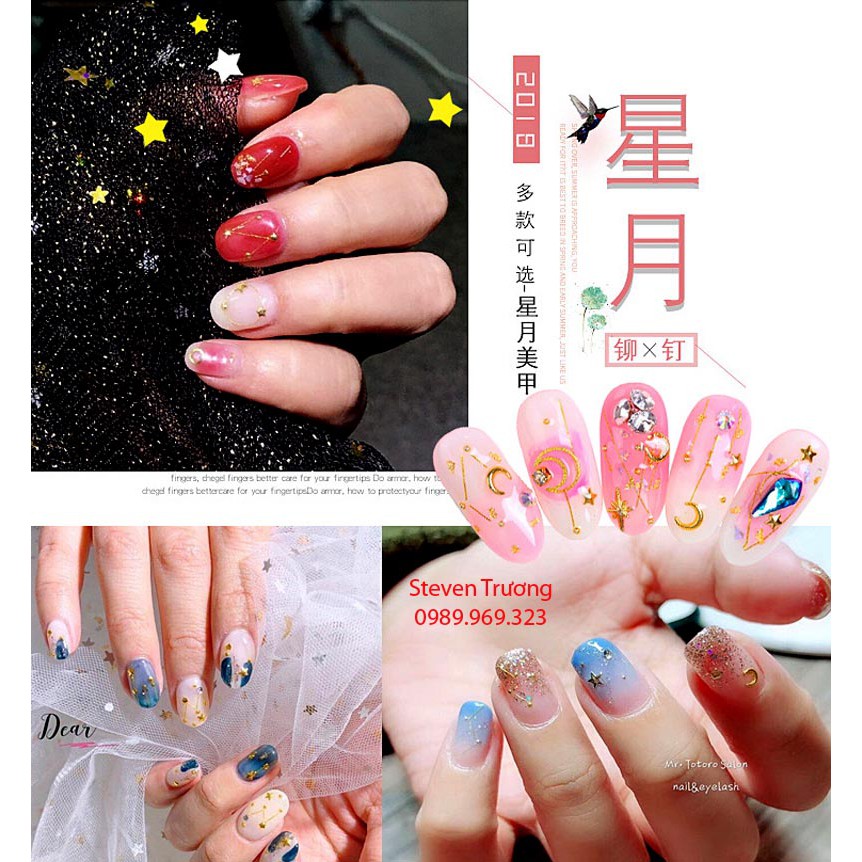 Trang sức Nail Star Moon phong cách Nhật Bản