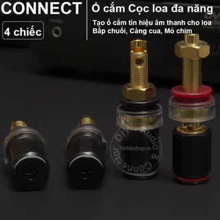 Cọc loa đa dụng chuôi ngắn mạ vàng 4 chiếc