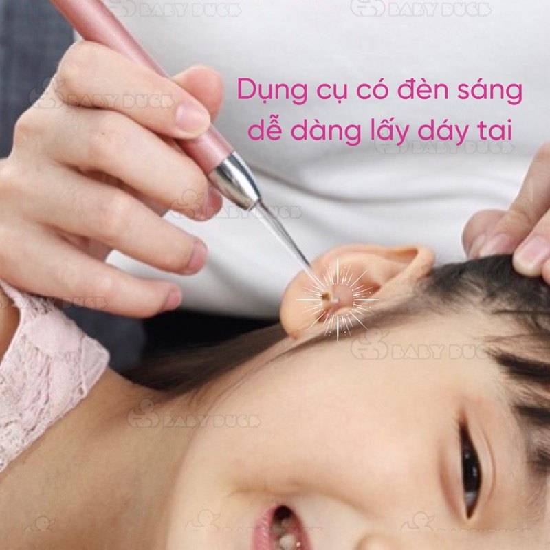 SET LẤY DÁY TAI CÓ ĐÈN KÈM PIN