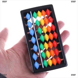 VOVIP Mini Plastic Abacus Arithmetic 7 Digits Kids Maths Abacus educational Toys