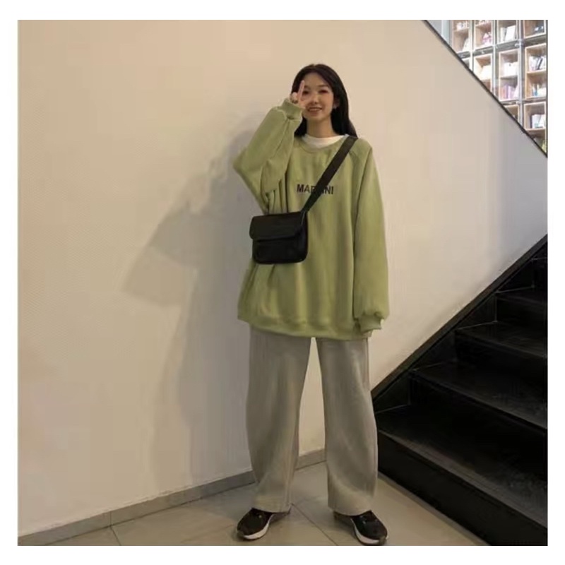 Áo sweater chữ martini chất liệu nỉ bông ulzzang | BigBuy360 - bigbuy360.vn