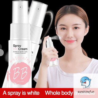 [Hàng mới về] Kem nền BB dạng phun xịt che khuyết điểm làm trắng dưỡng ẩm thể tích 20ml